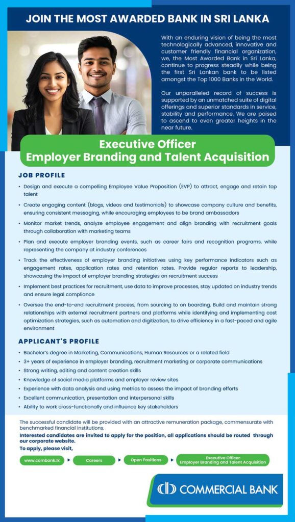 Executive Officer- Employer Branding and Talent Acquisition