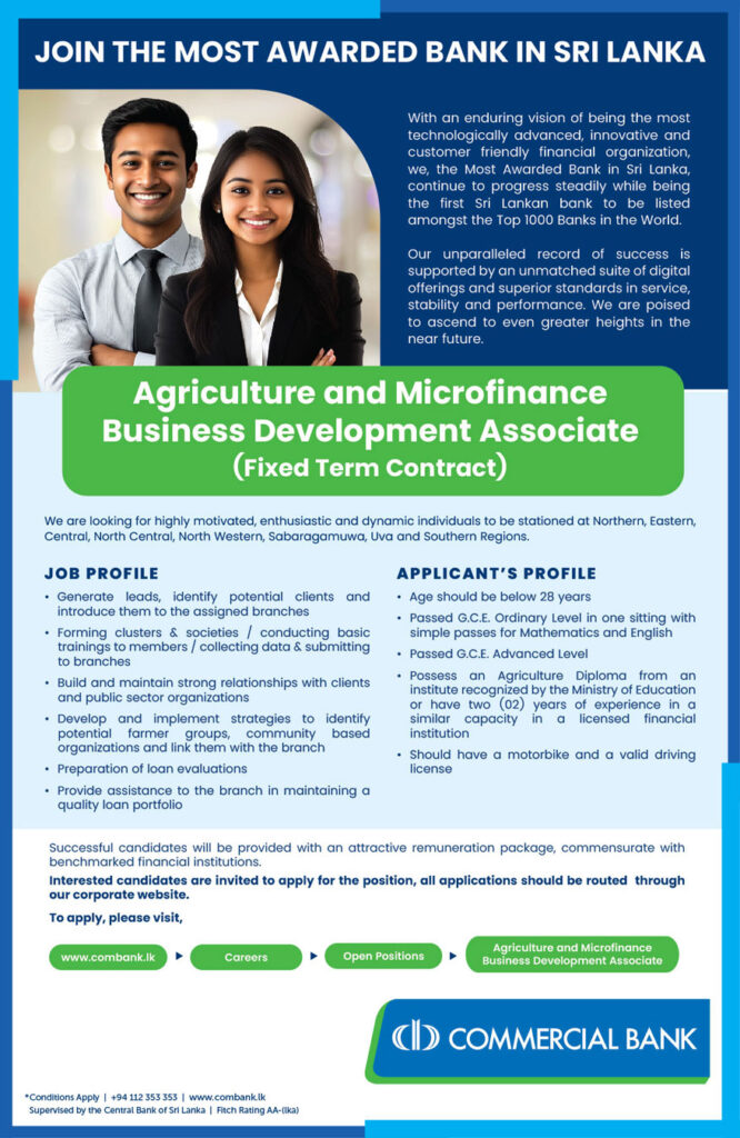 Agriculture and Microfinance Business Development Associate