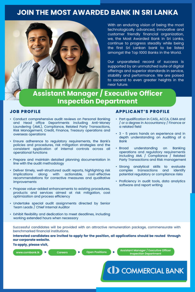 Assistant Manager / Executive Officer Inspection Department